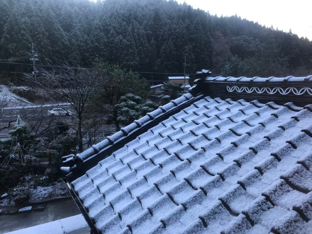 いなか日記。125『我が家の初雪2019。お祝いの一日の始まり。』