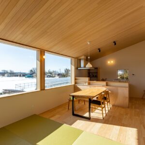 【柿崎】完成写真。『多彩な居場所、居心地。』－豊かな暮らしを愉しめる家－