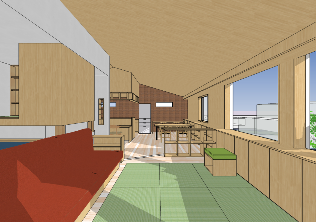 【札幌】3Dパース『多彩な居場所のある高レジリエンス住宅。』－カイトー商会さんとのコラボレーション－