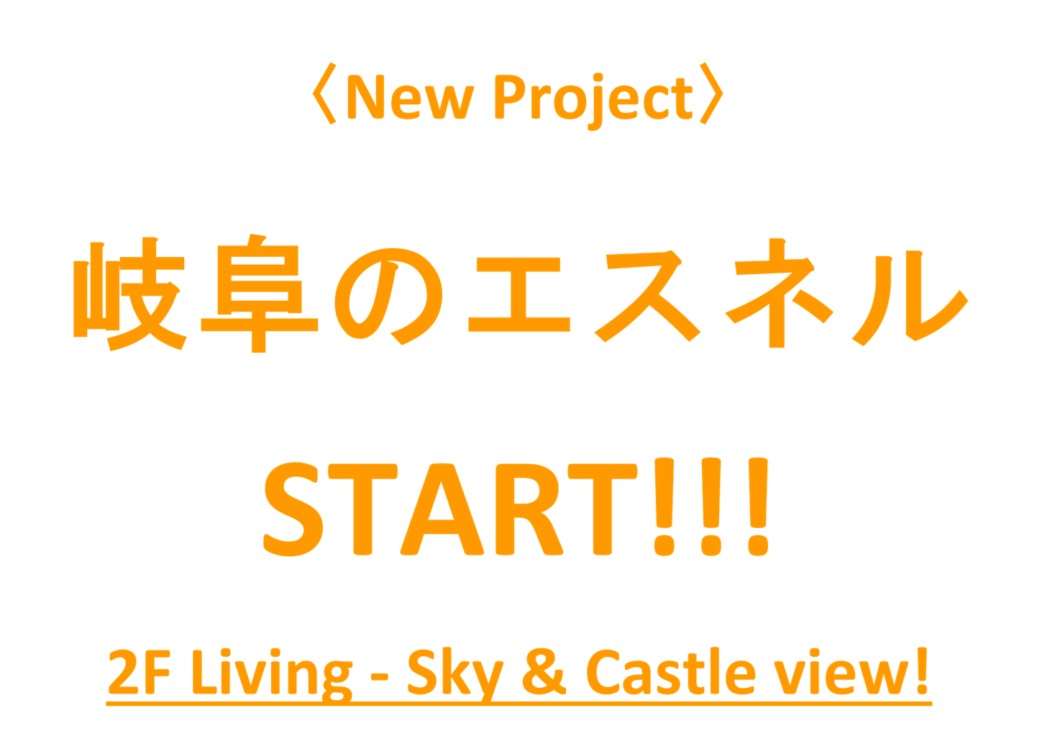 【新計画】岐阜のエスネル始動！『空と金華山を眺める2階リビングの家。』－設計過程-岐阜建築探訪－